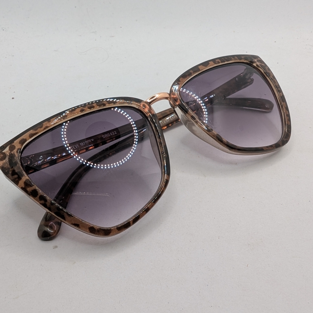 Steve Madden Leopard Print Cat-Eye Sunglasses EUC - Picture 3 of 11
